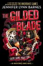 "The Gilded Blade" von Jennifer Lynn Barnes. Rote und schwarze Rosen, ein Herz, Perlen und ein goldener Schlüssel.