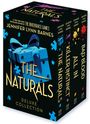 „The Naturals Deluxe Collection“ von Jennifer Lynn Barnes. Box-Set mit Puzzlemotiven auf schwarzem Hintergrund.