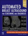 Titel: "AUTOMATED BREAST ULTRASOUND FOR SCREENING AND DIAGNOSIS". Mittig: drei Ultraschallbilder. Elsevier-Logo unten links.