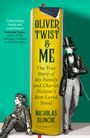 "OLIVER TWIST & ME. The True Story of My Family and Charles Dickens’s Best-Loved Novel. NICHOLAS BLINCOE." Illustrationen zweier Personen.