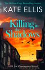 „The Million-Copy Bestselling Author“, Kate Ellis, „Killing in the Shadows“, „A DI Joe Plantagenet Novel“. Gebäude bei Sonnenuntergang.