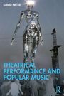 „David Pattie, Theatrical Performance and Popular Music“. Eine glänzende, futuristische Figur in einer Landschaft mit Menschen.