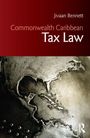 Titel: "Commonwealth Caribbean Tax Law" von Jivaan Bennett. Abstrakte Erde in Metalloptik, dunkler Hintergrund.