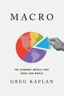 "Macro: The Economic Models That Shape Our World" von Greg Kaplan. Abbildung: Hand hält ein farbiges Tortendiagramm.