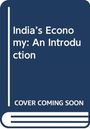 Buchcover: "India's Economy: An Introduction". Hinweis: "COVER COMING SOON". Schlichtes Design mit dunkelblauem Hintergrund.