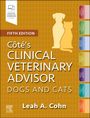 „Fifth Edition. Côté's Clinical Veterinary Advisor: Dogs and Cats. Leah A. Cohn.“ Silhouetten von Hund und Katze.