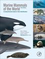 "Marine Mammals of the World" dritte Ausgabe; Illustrationen von W. Bertel; Bilder von Meeressäugern nebeneinander.