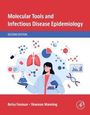 Titel: "Molecular Tools and Infectious Disease Epidemiology", zweite Ausgabe. Illustration: Frau im Labor mit Instrumenten.