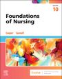 "Foundations of Nursing", "Edition 10", "Cooper", "Gosnell"; bunte abstrakte Malerei mit kräftigen Farben.