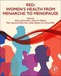 Titel: "RED: Women's Health from Menarche to Menopause". Silhouetten von Frauen in verschiedenen Farben.
