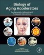 "Biology of Aging Accelerators" oben, darunter Bilder: Frauengesicht, Arzt, Arzt mit Labor, Planeten. Unten Editor-Namen.