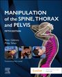 "MANIPULATION of the SPINE, THORAX and PELVIS, FIFTH EDITION, Peter Gibbons, Philip Tehan. Skelett mit pinkem Wirbelsäulen-Overlay."