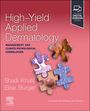 "High-Yield Applied Dermatology" in Weiß auf Rosa mit Puzzleteilen und Autoren "Shadi Khalil, Elise Burger".