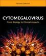 Titel: "CYTOMEGALOVIRUS: From Biology to Clinical Aspects". Abstraktes, orangefarbenes Muster in der Mitte.