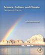 "Science, Culture, and Climate: Navigating Change" Thomas Rickenbach. Regenbogen über Felsen und Wasser, AP-Logo unten rechts.
