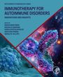 Text: "Immunotherapy for Autoimmune Disorders: Innovations and Insights." Molekül-Illustration in leuchtenden Farben.