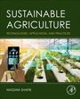"Sustainable Agriculture: Technologies, Application, and Practices" von Wasswa Shafik. Handy zeigt landwirtschaftliche Symbole.