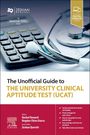Text: "The Unofficial Guide to THE UNIVERSITY CLINICAL APTITUDE TEST (UCAT)". Stethoskop und Taschenrechner abgebildet.
