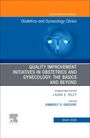 Quality Improvement Initiatives in Obstetrics and Gynecology: The Basics and Beyond, an Issue of Obstetrics and Gynecology Clinics of North America, Buch