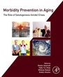 "Morbidity Prevention in Aging: The Role of Salutogenesis Amidst Crises." Vier Fotos: Natur, Frau mit Gemüse, Fitness, Wirbelsturm.