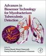 Text: "Advances in Biosensor Technology for Mycobacterium Tuberculosis Detection". Diagramme von Lungen und Bakterien.