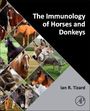 "The Immunology of Horses and Donkeys" von Ian R. Tizard. Cover zeigt Fotos von Pferden und Eseln in einem geometrischen Muster.