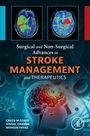 Titel: "Surgical and Non-Surgical Advances in Stroke Management and Therapeutics". Gehirnabbildung mit hellem Schein.