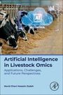 „Artificial Intelligence in Livestock Omics“ von Navid Ghavi Hossein-Zadeh. Kühe im Stall, AI CLOUD Grafik oben.