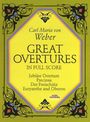 Carl Maria von Weber: Grt Overtures In Full Score Gr, Buch