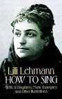 Lilli Lehmann: Ht Sing, Noten