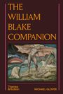 Buchtitel: "The William Blake Companion." Autor: Michael Glover. Unten ein gemaltes Bild mit einer mythologischen Szene.