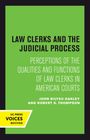 John B. Oakley: Law Clerks and the Judicial Process, Buch