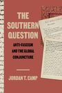 "The Southern Question: Anti-Fascism and the Global Conjuncture" von Jordan T. Camp. Hintergrund mit Notizbuchseiten.