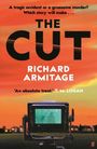 „A tragic accident or a gruesome murder? Which story will make… THE CUT RICHARD ARMITAGE. 'An absolute treat.' T. M. LOGAN.“  
Ein Kameradisplay vor einem Sonnenuntergang.