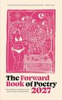 Text: "Central to the literary landscape of modern Britain" – Andrew Marr. "The Forward Book of Poetry 2027". Illustration: Frau am Tisch.