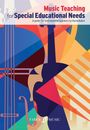 „Music Teaching for Special Educational Needs“ ist oben zu lesen. Grafik einer stilisierten Geige in lebhaften Farben.