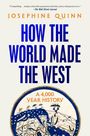 „How the World Made the West: A 4,000 Year History“. Oben eine Rezension. Abbildung einer Weltkarte unten.