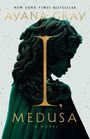 "I, MEDUSA, A NOVEL" von Ayana Gray, New York Times Bestseller. Dunkle Skulptur einer Frau mit Schlangenhaaren.