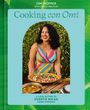 "Cooking con Omi", "A love letter to Puerto Rican home cooking". Eine Frau in buntem Kleid hält ein Gericht.