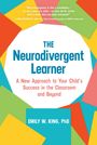 Text: "The Neurodivergent Learner" und "Emily W. King, PhD". Bunte geometrische Formen im Hintergrund.