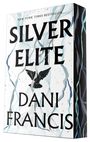 Text: "SILVER ELITE" und "DANI FRANCIS". Ein Adler ist zentral abgebildet. Dünne Linien in Blau- und Grautönen verlaufen im Hintergrund.