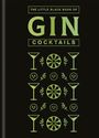 "The Little Black Book of Gin Cocktails". Grüne Grafiken von Cocktailgläsern, Limettenscheiben und Blättern zieren den Hintergrund.