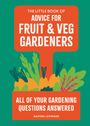 Text: "Advice for Fruit & Veg Gardeners. All of your gardening questions answered." Illustration von Gemüse.