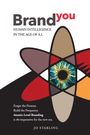 "Brand you: Human Intelligence in the Age of A.I." Unten ist eine stilisierte Iris in Form eines Atoms.