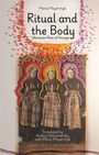 "Ritual and the Body: Ukrainian Rites of Passage" von Maria Mayerchyk. Drei Frauen in Tracht mit bunten Mustern verziert.
