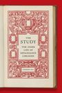„THE STUDY: THE INNER LIFE OF RENAISSANCE LIBRARIES“ von Andrew Hui, umgeben von dekorativem roten Muster.