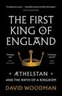 „THE FIRST KING OF ENGLAND. ÆTHELSTAN AND THE BIRTH OF A KINGDOM.“ Oben Zitate, unten Krone. Autor: David Woodman.