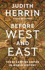"Judith Herrin: Before West and East, The Byzantine Empire in World History." Mosaik mit Engel- und Tierdarstellungen.