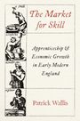 Texte: "The Market for Skill", "Apprenticeship & Economic Growth in Early Modern England", "Patrick Wallis". Illustration: Handwerker.