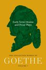 Johann Wolfgang von Goethe: Early Verse Drama and Prose Plays, Buch